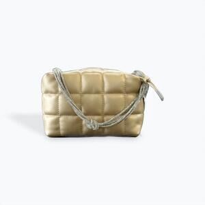 NEW CEJON quilted box bag in gold